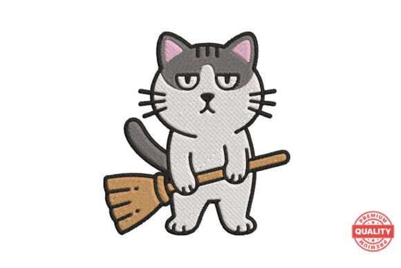 Download Grumpy Cat with Broom - Premium Resources