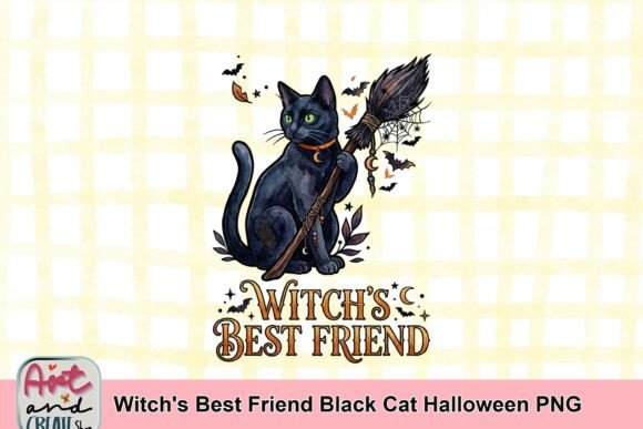 Download Witch's Best Friend Black Cat Halloween PNG - Premium Resources