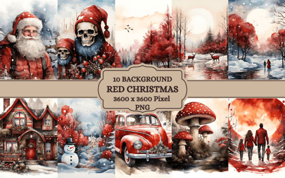 Download Watercolor Red Christmas Background - Red christmas background Collection