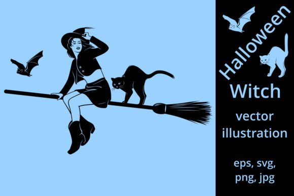 Download Witch on a Broomstick - Premium Resources